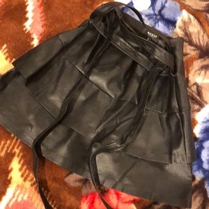 Guess mini skirt leather